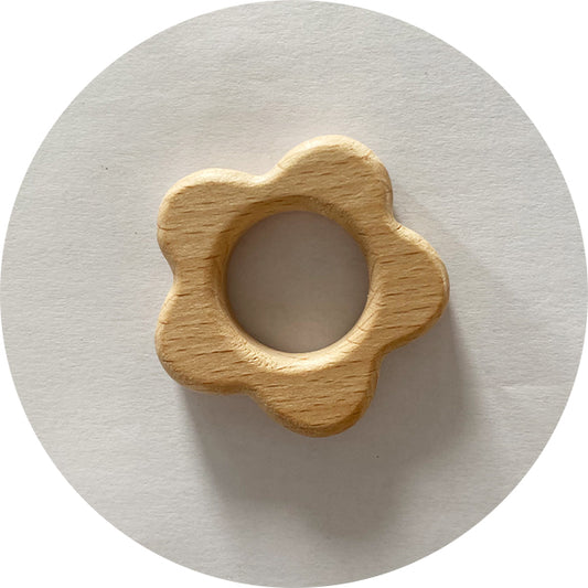 Beech Wooden Teether - Flower
