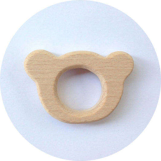 Beech Wooden Teether - Baby Bear