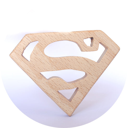 Beech Wooden Teether - Superman