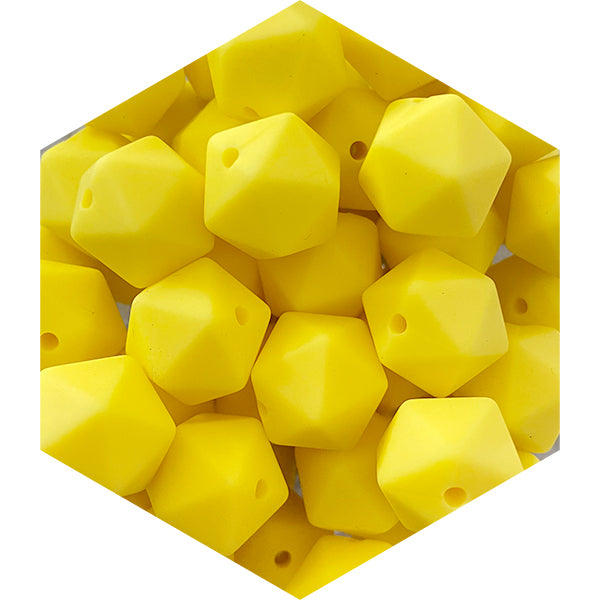 14mm Silicone Polygon Beads