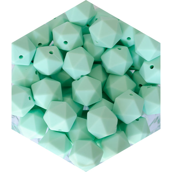 14mm Silicone Polygon Beads