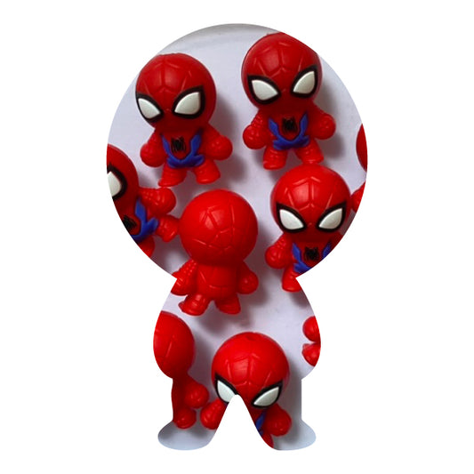 Silicone 3D Spiderman Bead