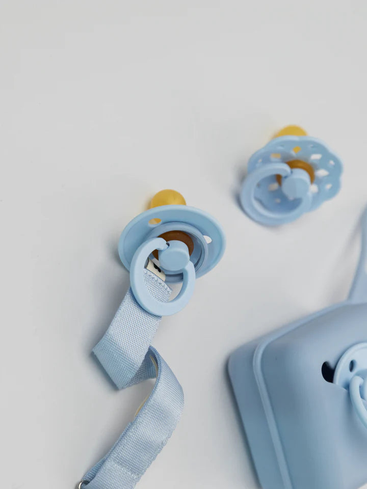 BIBS Ribbon Pacifier Clip - Sand
