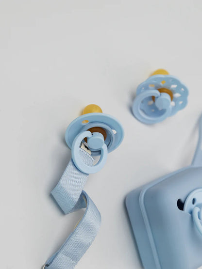 BIBS Ribbon Pacifier Clip - Sand