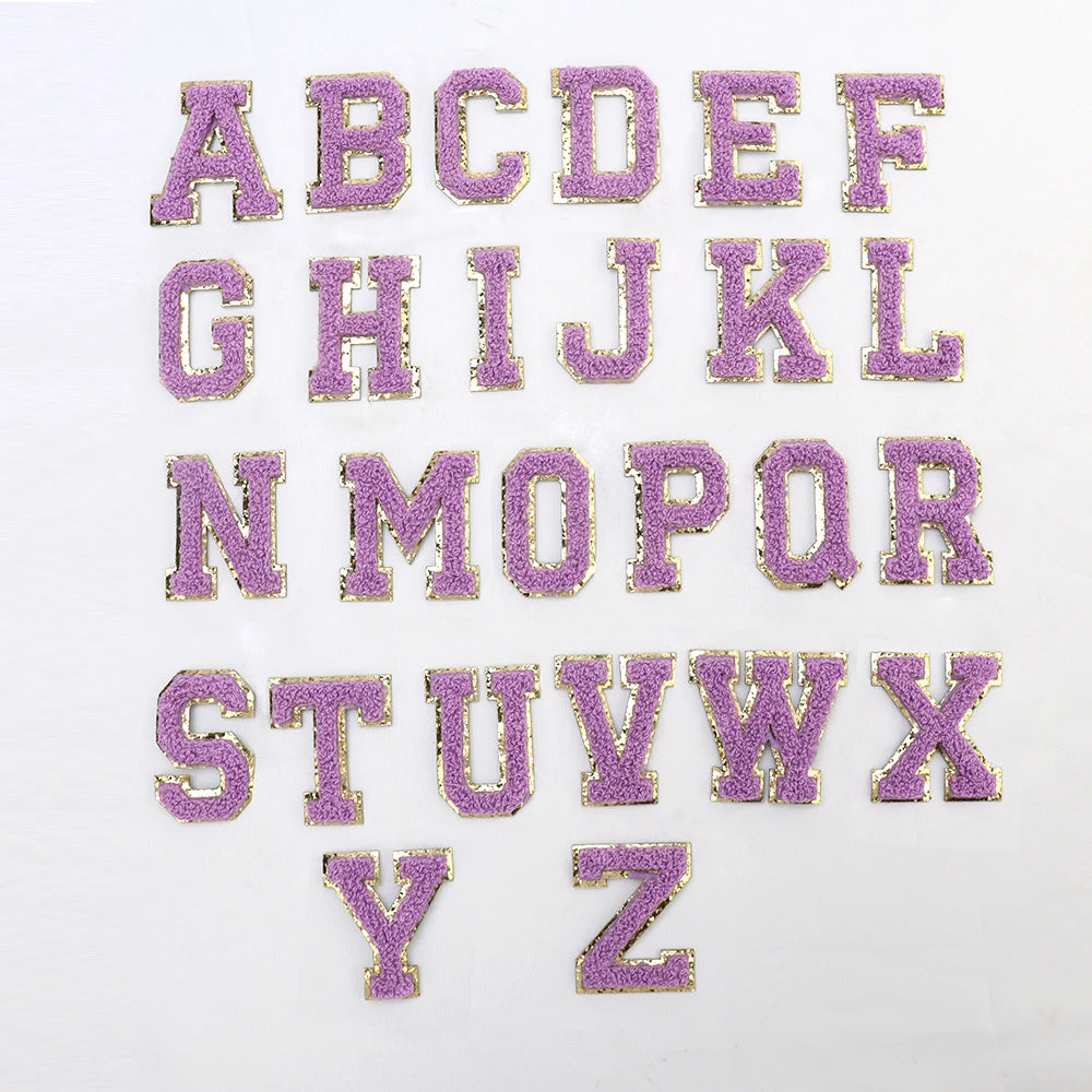 5.5cm Letter Patches - Purple – LooLoo Chews