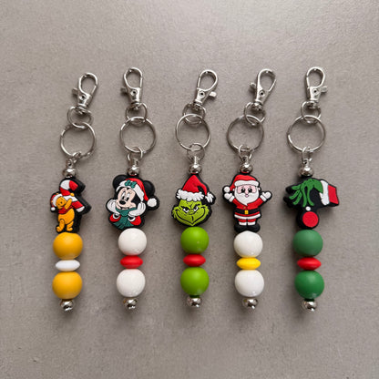 Silicone Beaded Keyrings