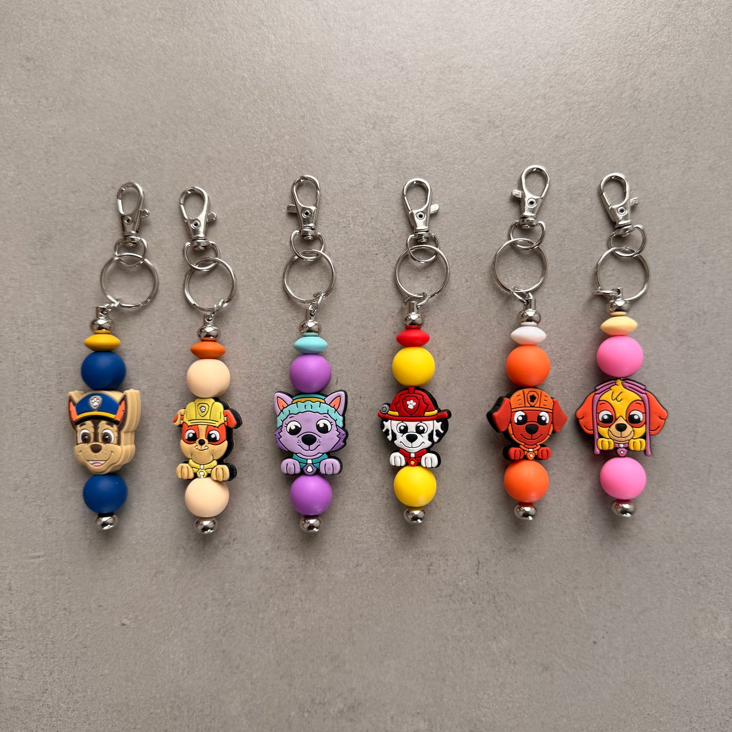 Silicone Beaded Keyrings