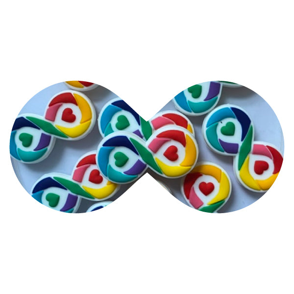 Silicone Autism Infinity Sign Bead