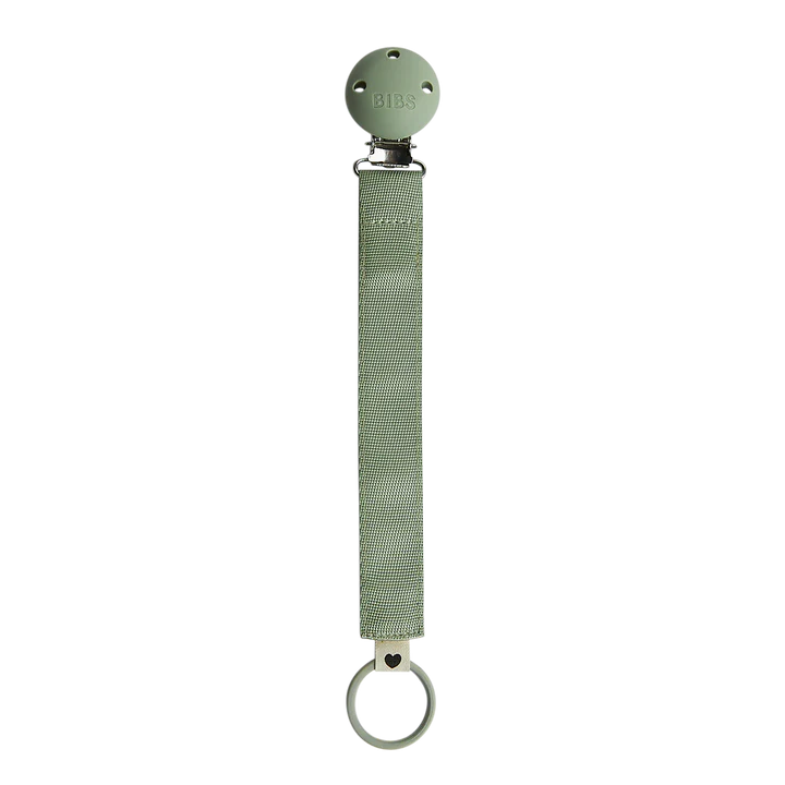 BIBS Ribbon Pacifier Clip - Sage