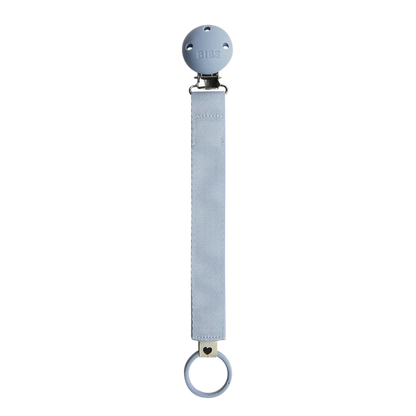 BIBS Ribbon Pacifier Clip - Dusty Blue