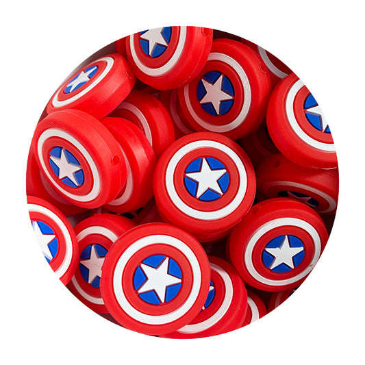 Silicone Captain America Beads