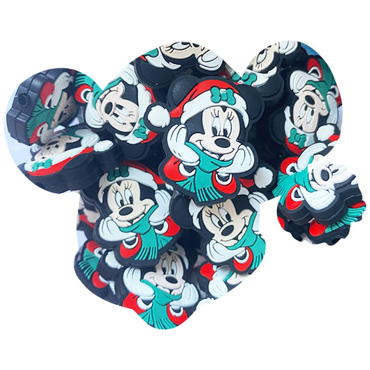 Silicone Christmas Mickey Mouse Beads