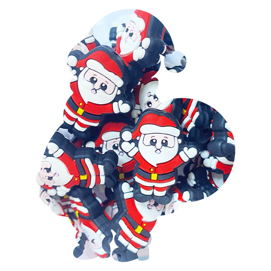 Silicone Christmas Santa Claus Beads