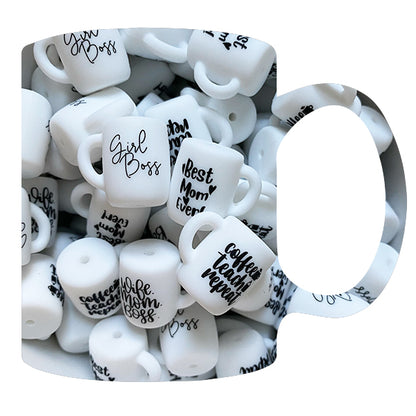 Silicone Word Mug Bead