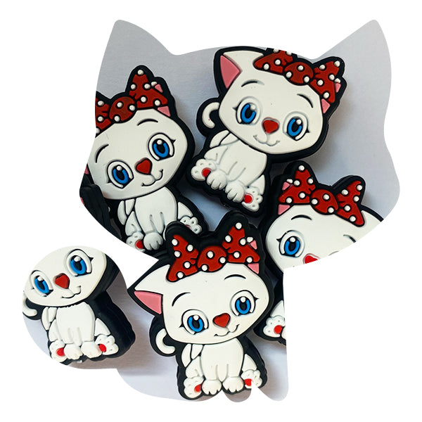 Silicone Cute Cat Beads