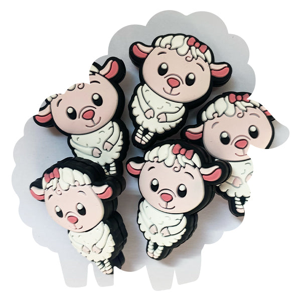 Silicone Cute Sheep Beads