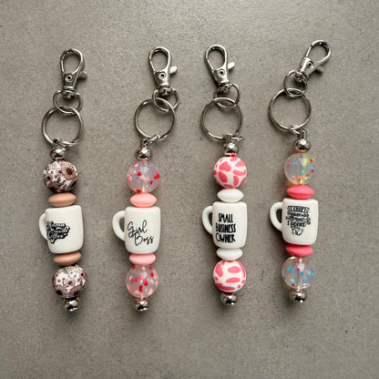 Silicone Beaded Keyrings