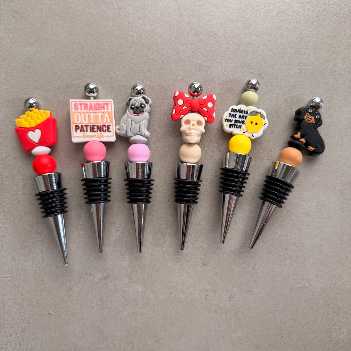 Silicone Beaded Wine / Bottle Stopper