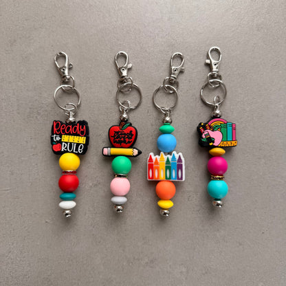 Silicone Beaded Keyrings