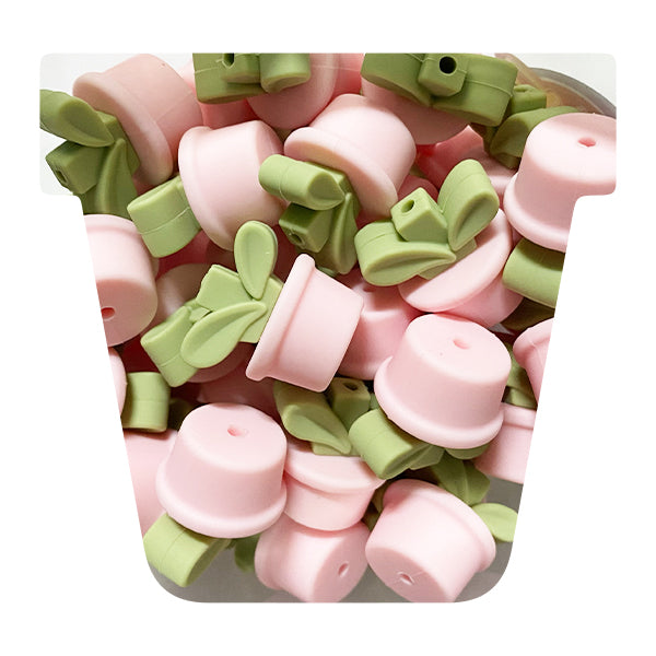 Silicone Flower Pot Beads