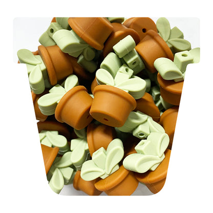 Silicone Flower Pot Beads