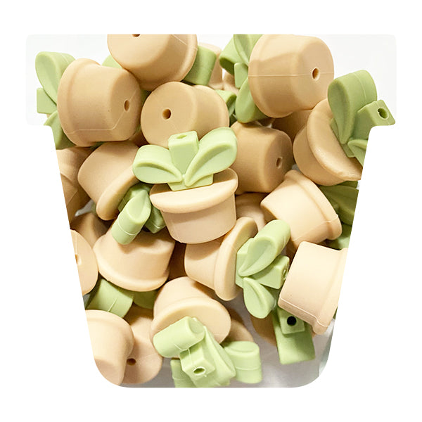 Silicone Flower Pot Beads