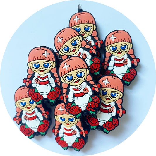 Silicone Halloween (Annabelle Doll) Beads