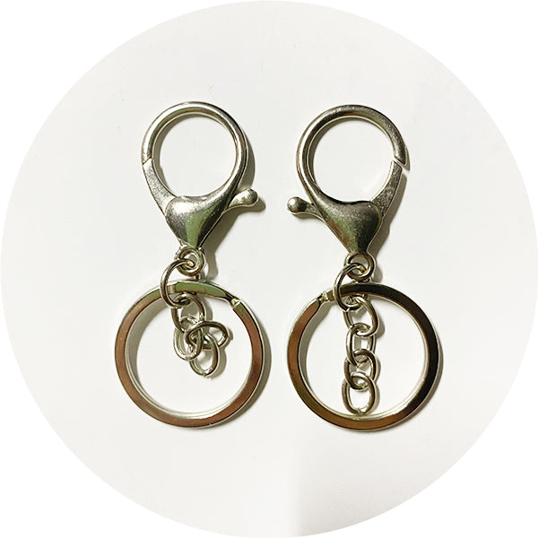 Keyring & Clip - Silver