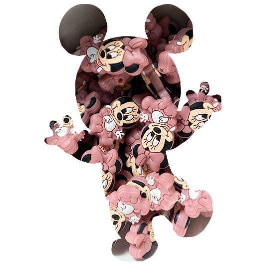 Silicone Mickey & Minnie Mouse (Body) Beads