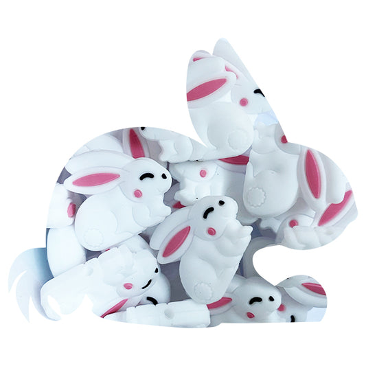 Silicone Sleeping Rabbit Beads