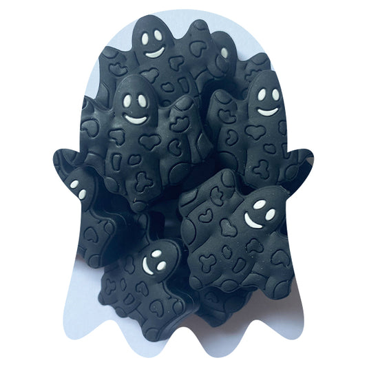 Silicone Spooky Ghost Beads