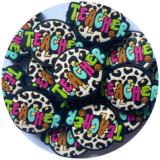 Silicone Leopard Teacher Beads