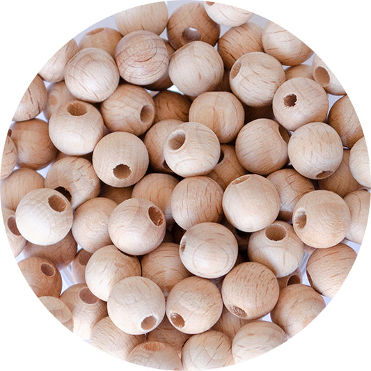 Beech Wood Round Beads