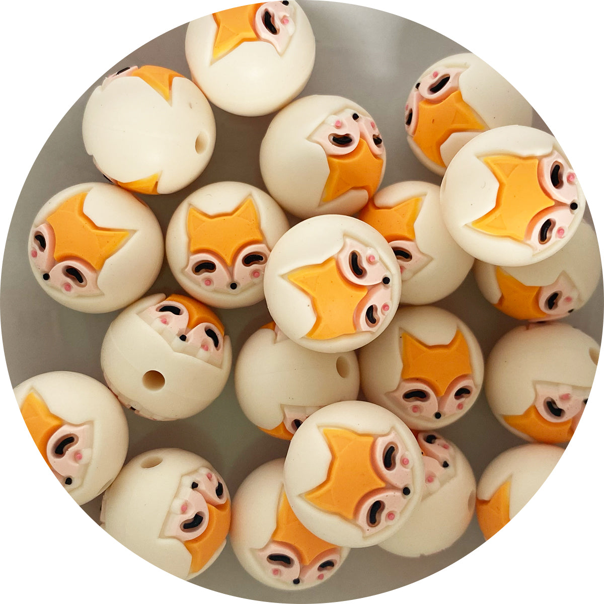 Silicone 15mm Animal Beads