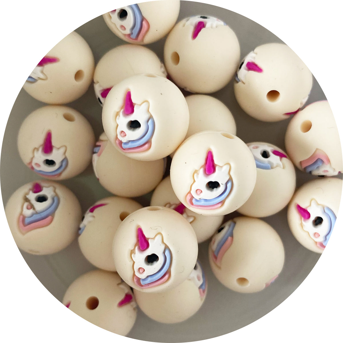 Silicone 15mm Animal Beads