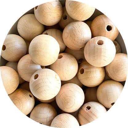 Beech Wood Round Beads