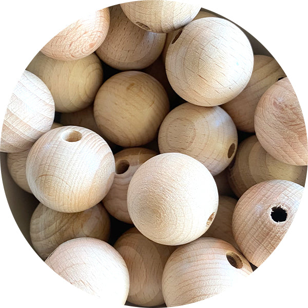 Beech Wood Round Beads