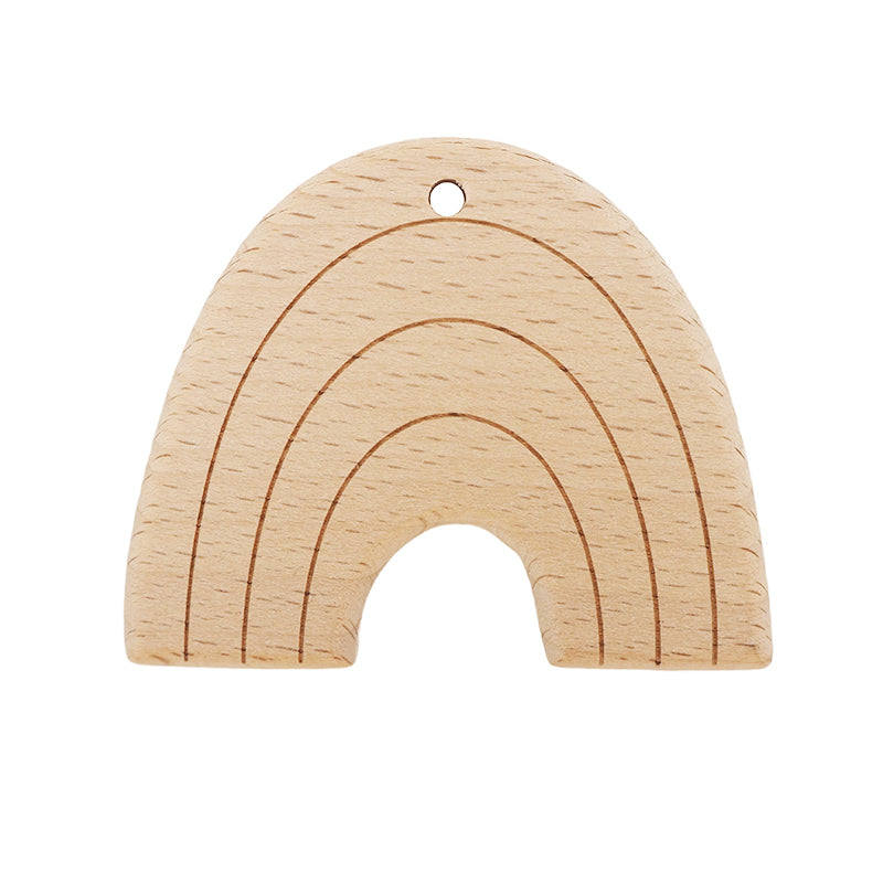 Beech Wooden Teether - Rainbow