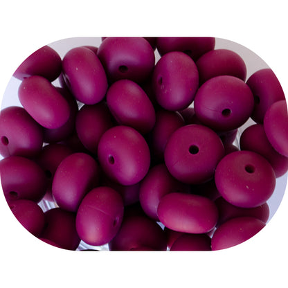 14mm Silicone Abacus Beads