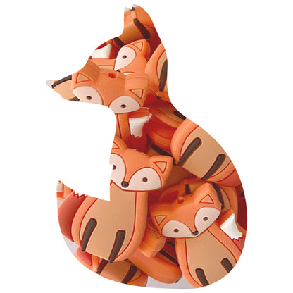 Silicone Sassy Fox Beads