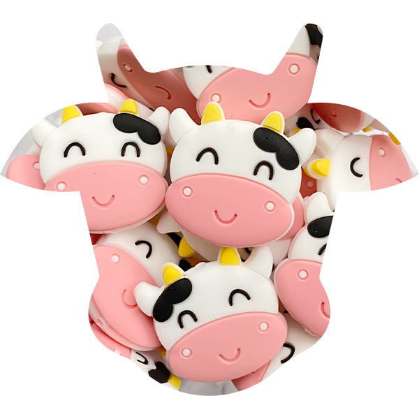 Silicone Cow Beads