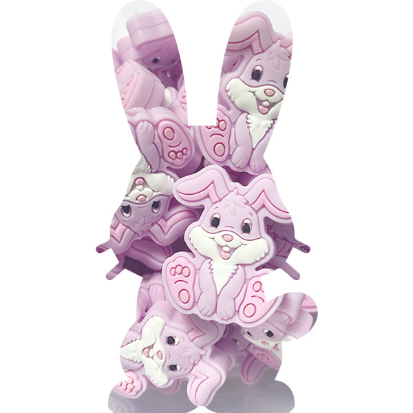 Silicone Easter Bunny Bead