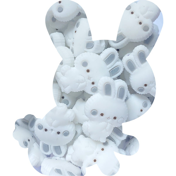 Silicone Fluffy Bunny Bead