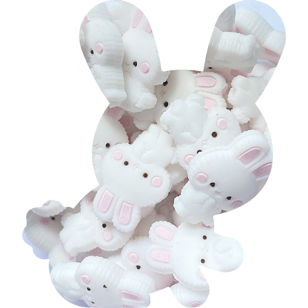 Silicone Fluffy Bunny Bead