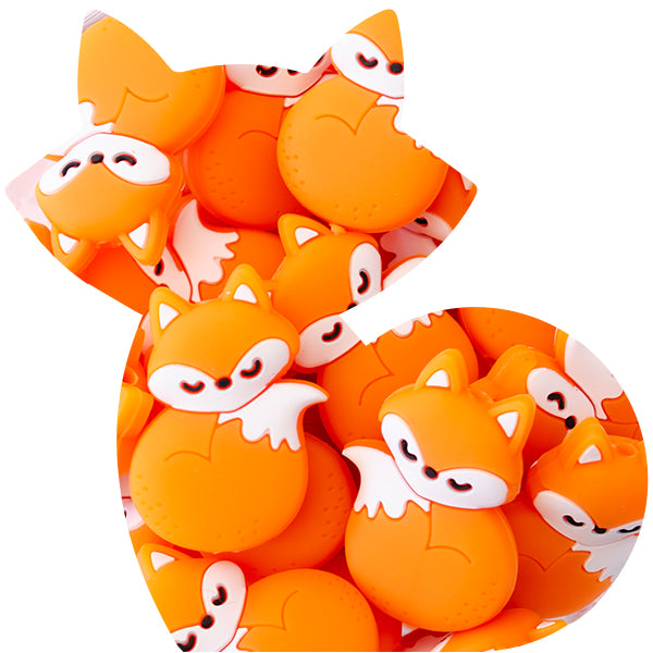 Silicone Fox Beads