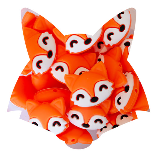 Silicone Fox (Head) Beads