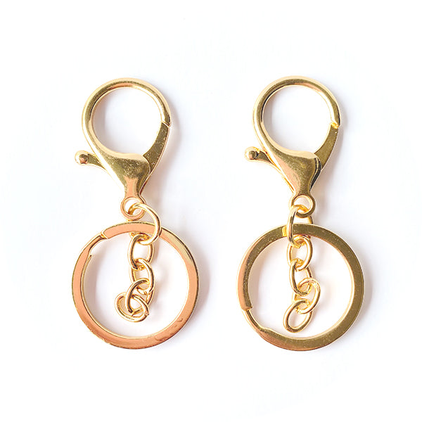 Keyring & Clip - Gold