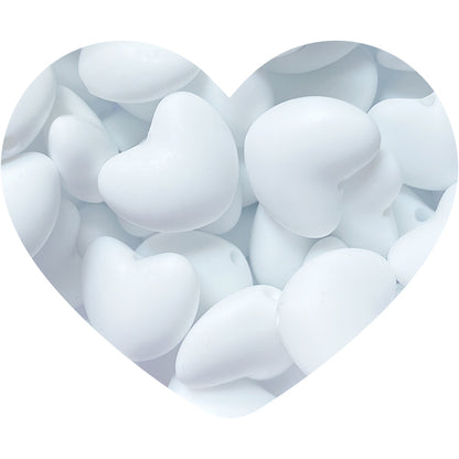 Silicone Valentine's Heart Bead