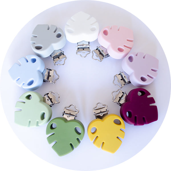 Silicone Leaf Pacifier Clips