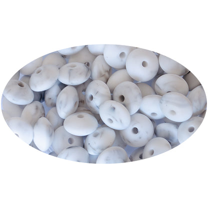 Silicone Lentil Beads